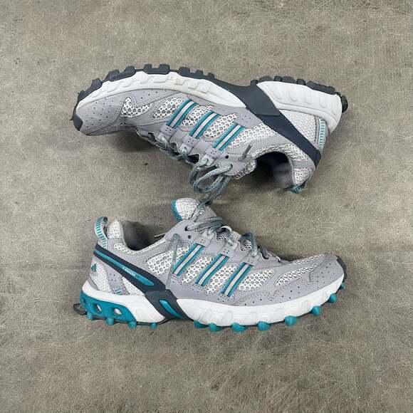 Adidas Other - Adidas Kanadia TR Hiking Shoes Gray Blue Adiwear